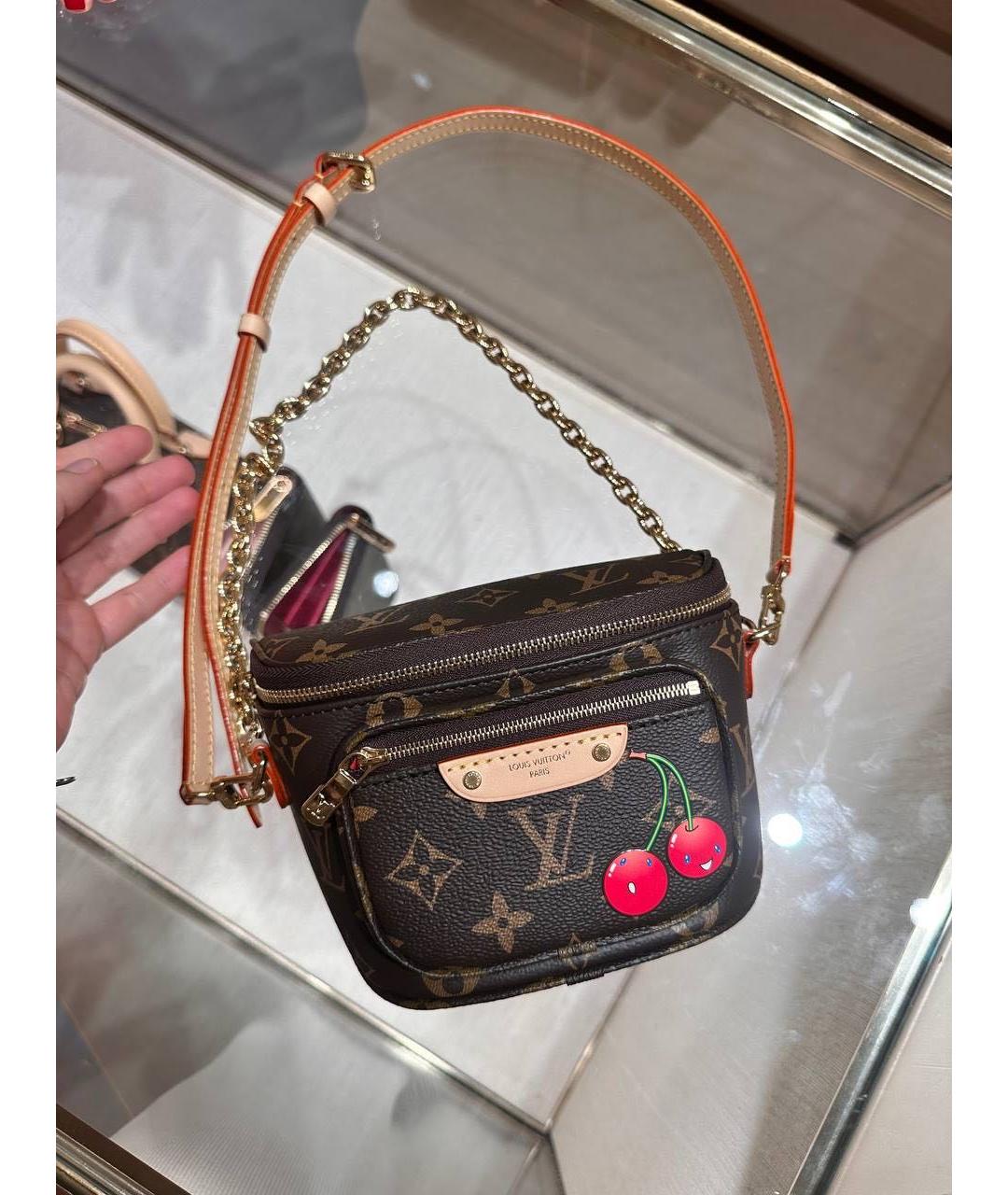 LOUIS VUITTON Коричневая поясная сумка из искусственной кожи, фото 2