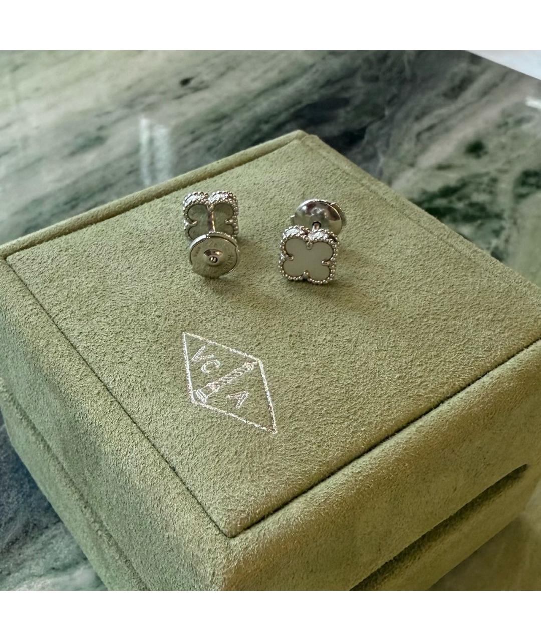 VAN CLEEF & ARPELS Серебряные серьги из белого золота, фото 5