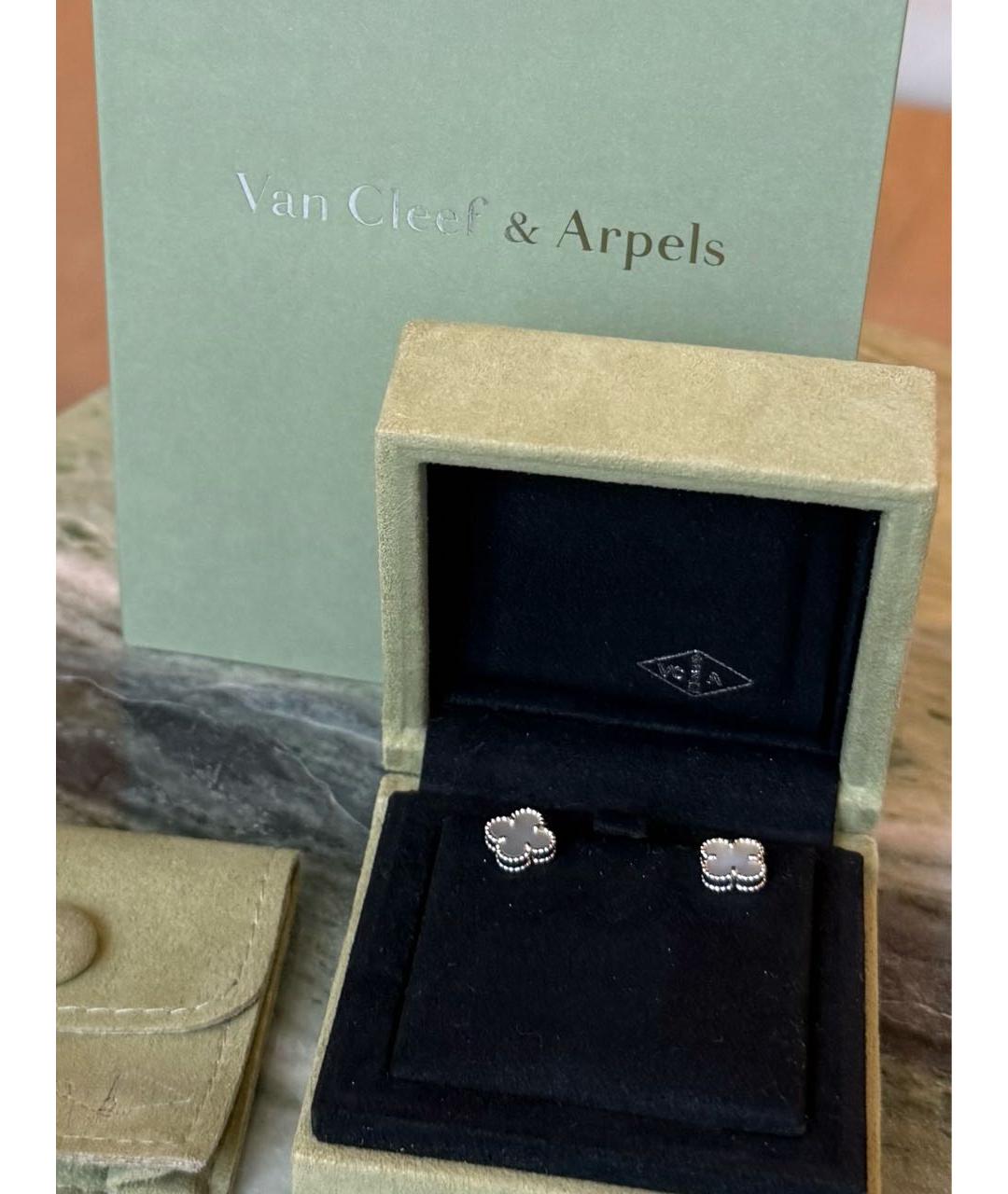 VAN CLEEF & ARPELS Серебряные серьги из белого золота, фото 2