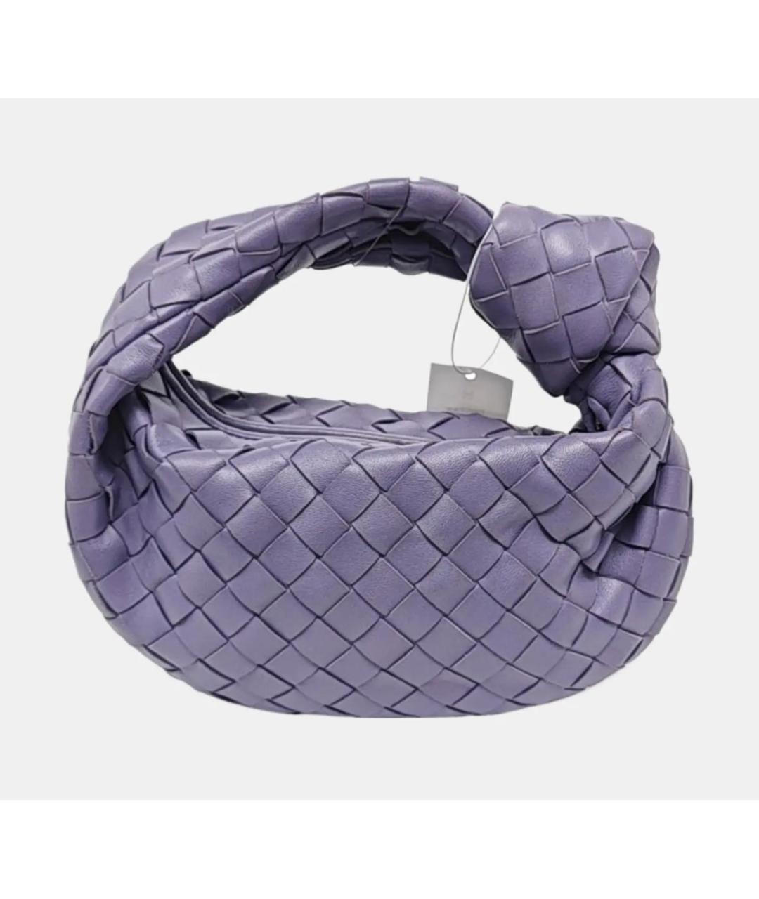 BOTTEGA VENETA Фиолетовая кожаная сумка с короткими ручками, фото 4