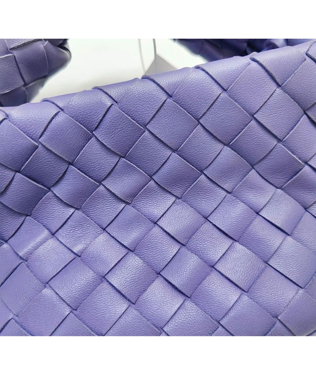 BOTTEGA VENETA Фиолетовая кожаная сумка с короткими ручками, фото 6
