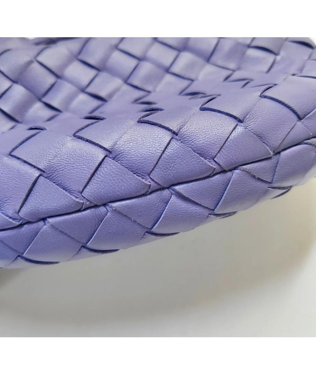 BOTTEGA VENETA Фиолетовая кожаная сумка с короткими ручками, фото 7