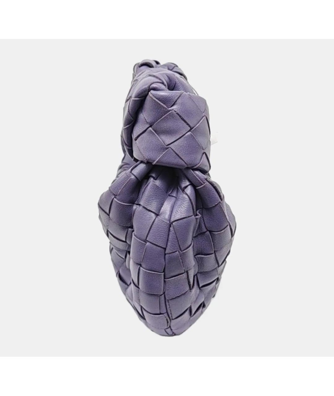 BOTTEGA VENETA Фиолетовая кожаная сумка с короткими ручками, фото 3