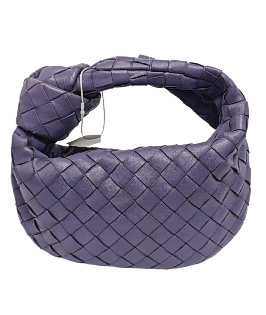 BOTTEGA VENETA Фиолетовая кожаная сумка с короткими ручками, фото 1