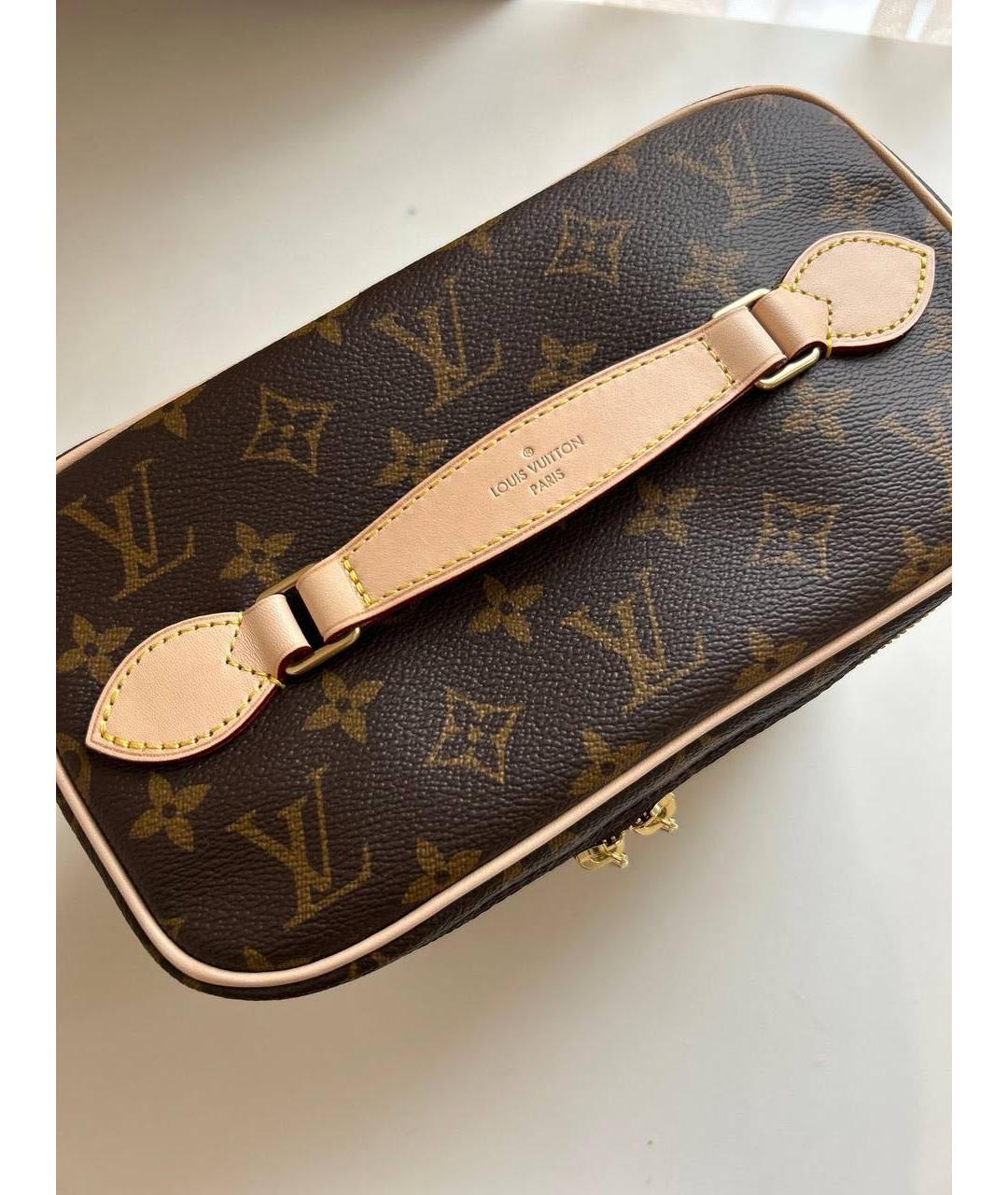 LOUIS VUITTON Коричневая косметичка, фото 2