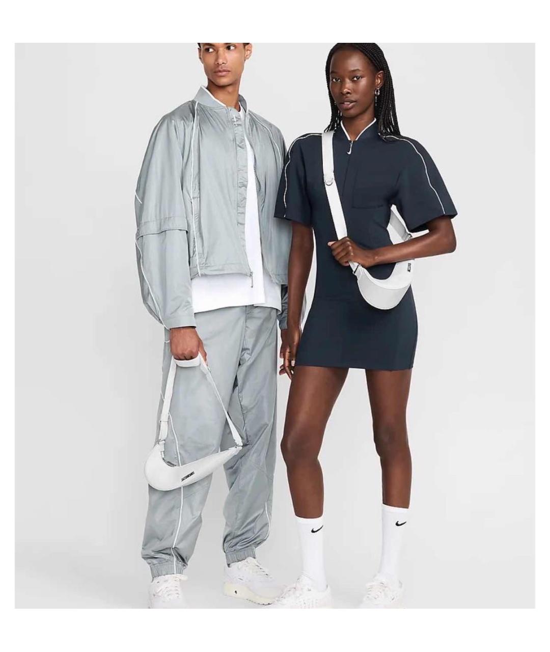JACQUEMUS Белая кожаная сумка через плечо, фото 3