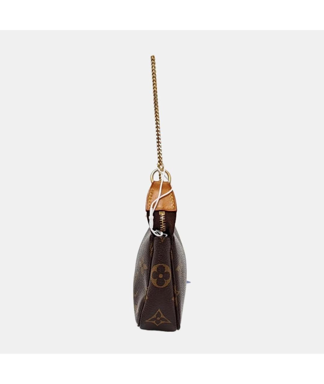 LOUIS VUITTON Коричневая кожаная сумка с короткими ручками, фото 2