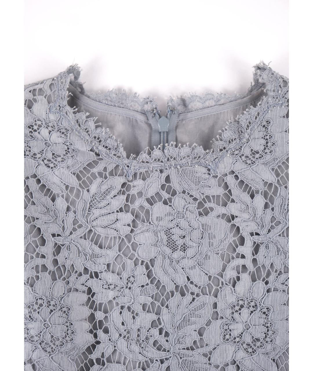 VALENTINO Серое шерстяное повседневное платье, фото 3