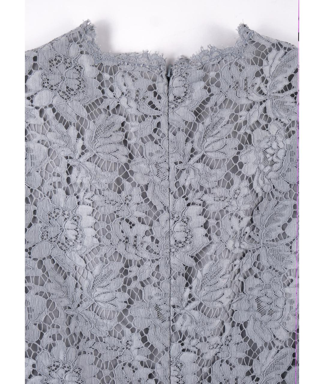 VALENTINO Серое шерстяное повседневное платье, фото 4