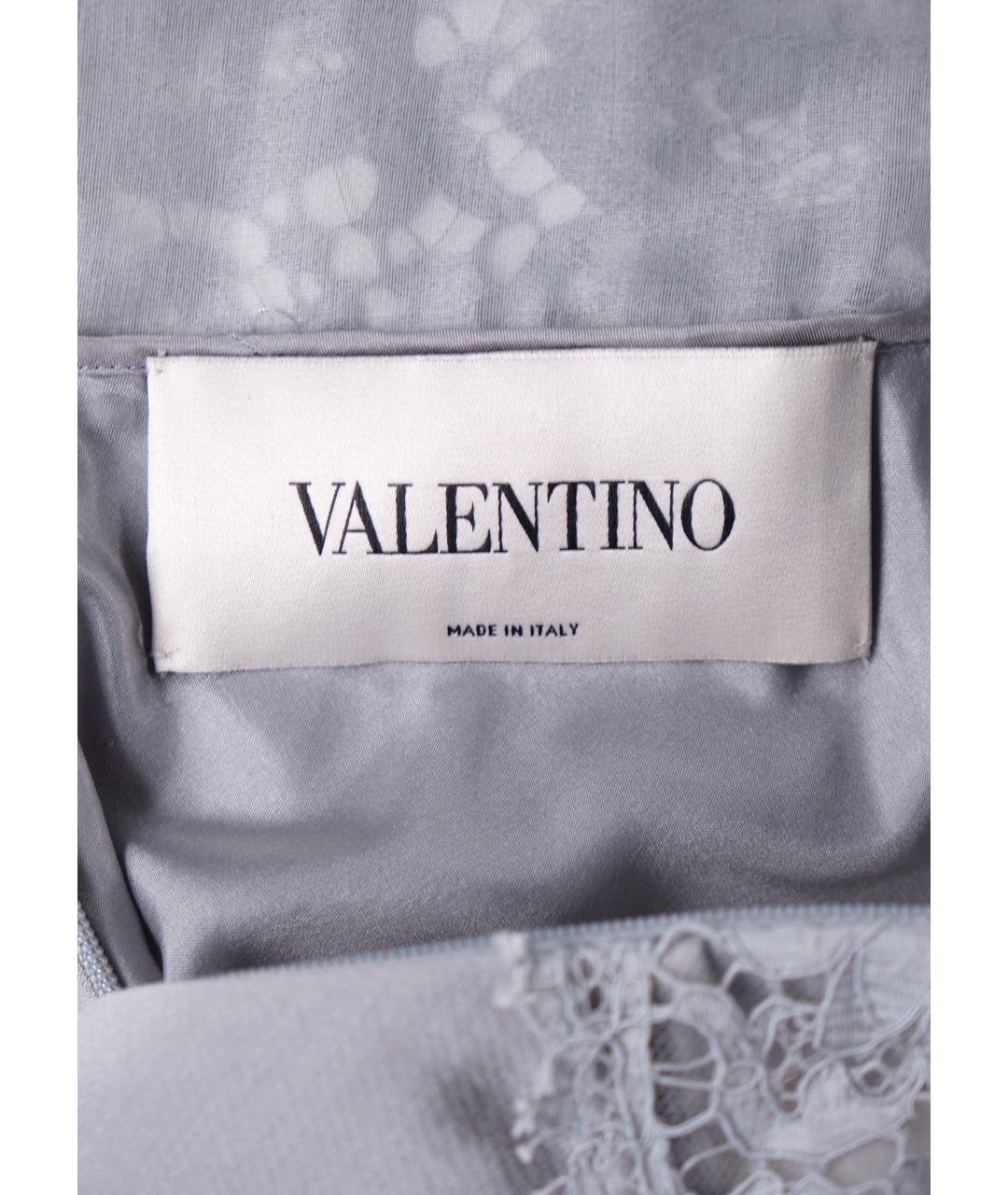 VALENTINO Серое шерстяное повседневное платье, фото 9