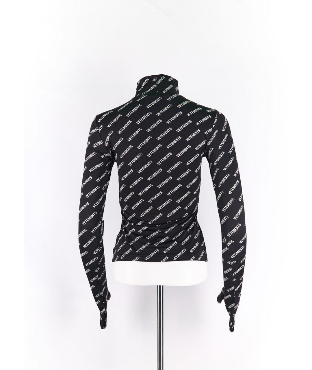 VETEMENTS Черная полиамидовая водолазка, фото 2