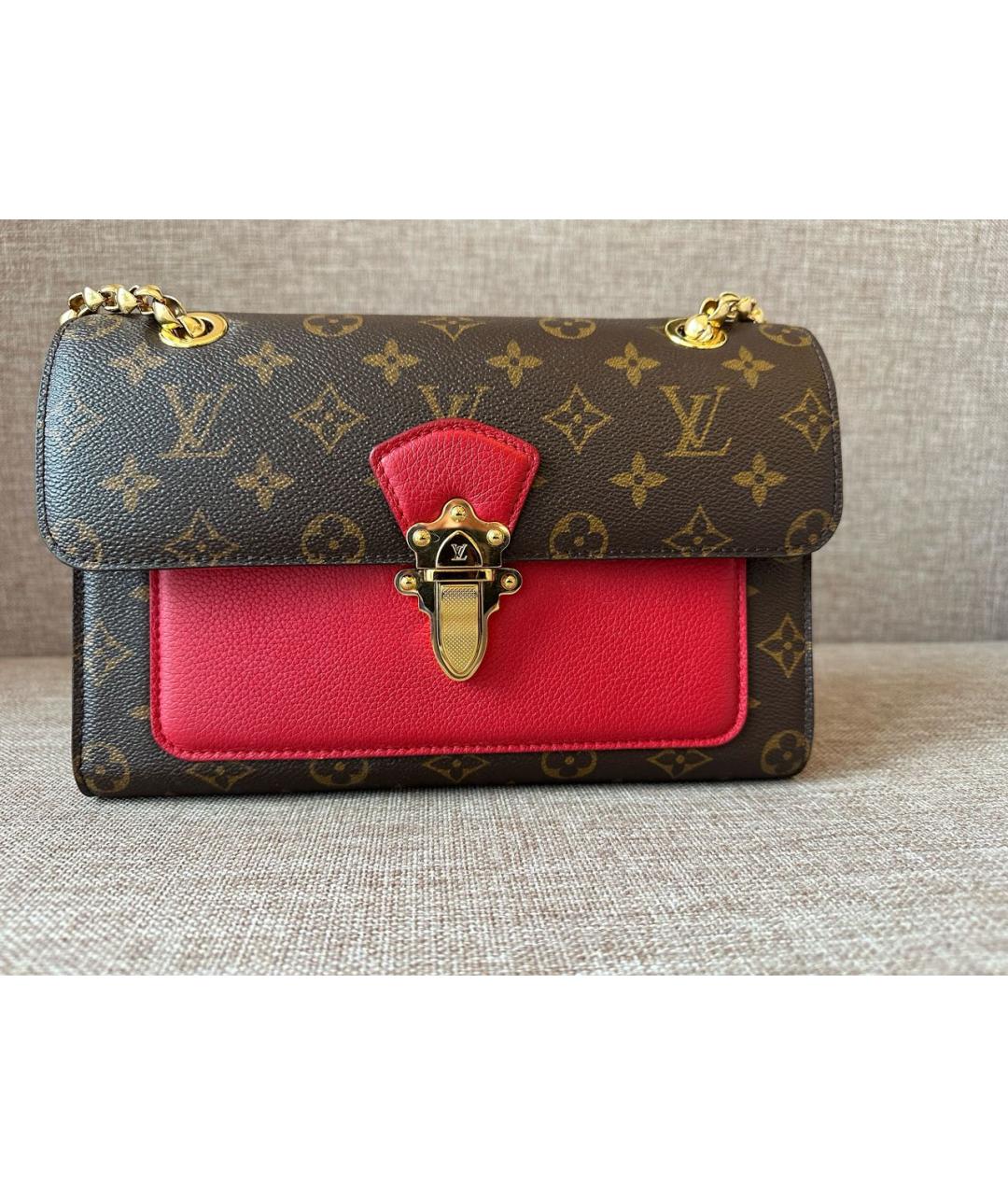 LOUIS VUITTON Красная сумка через плечо, фото 5