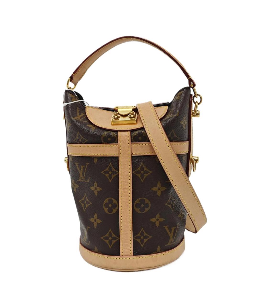 LOUIS VUITTON Коричневая кожаная сумка тоут, фото 1