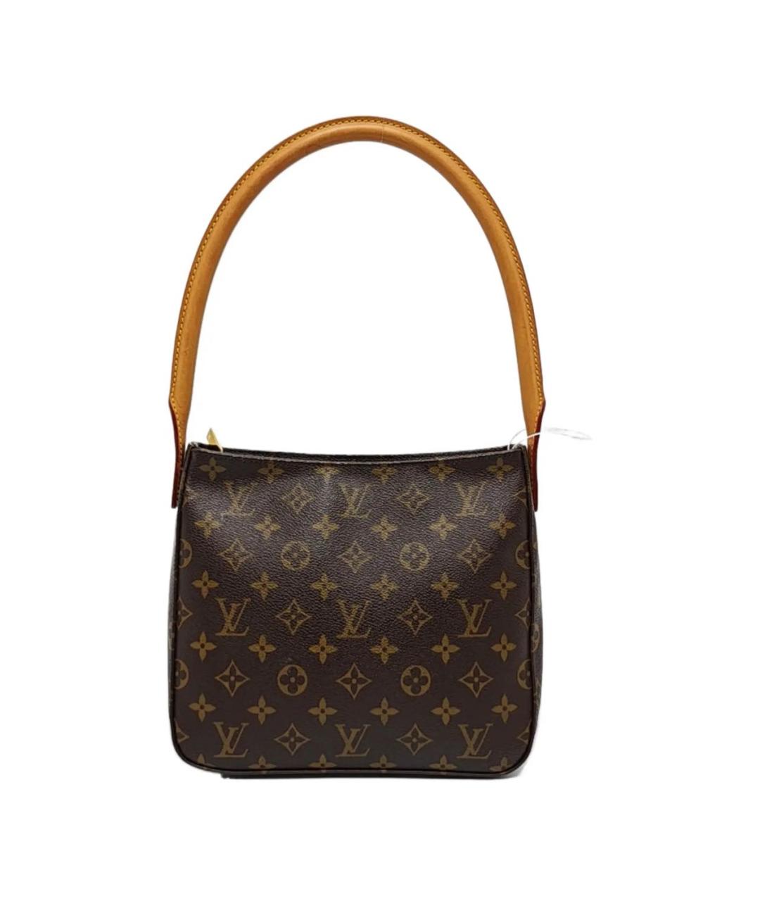 LOUIS VUITTON Коричневая кожаная сумка через плечо, фото 1