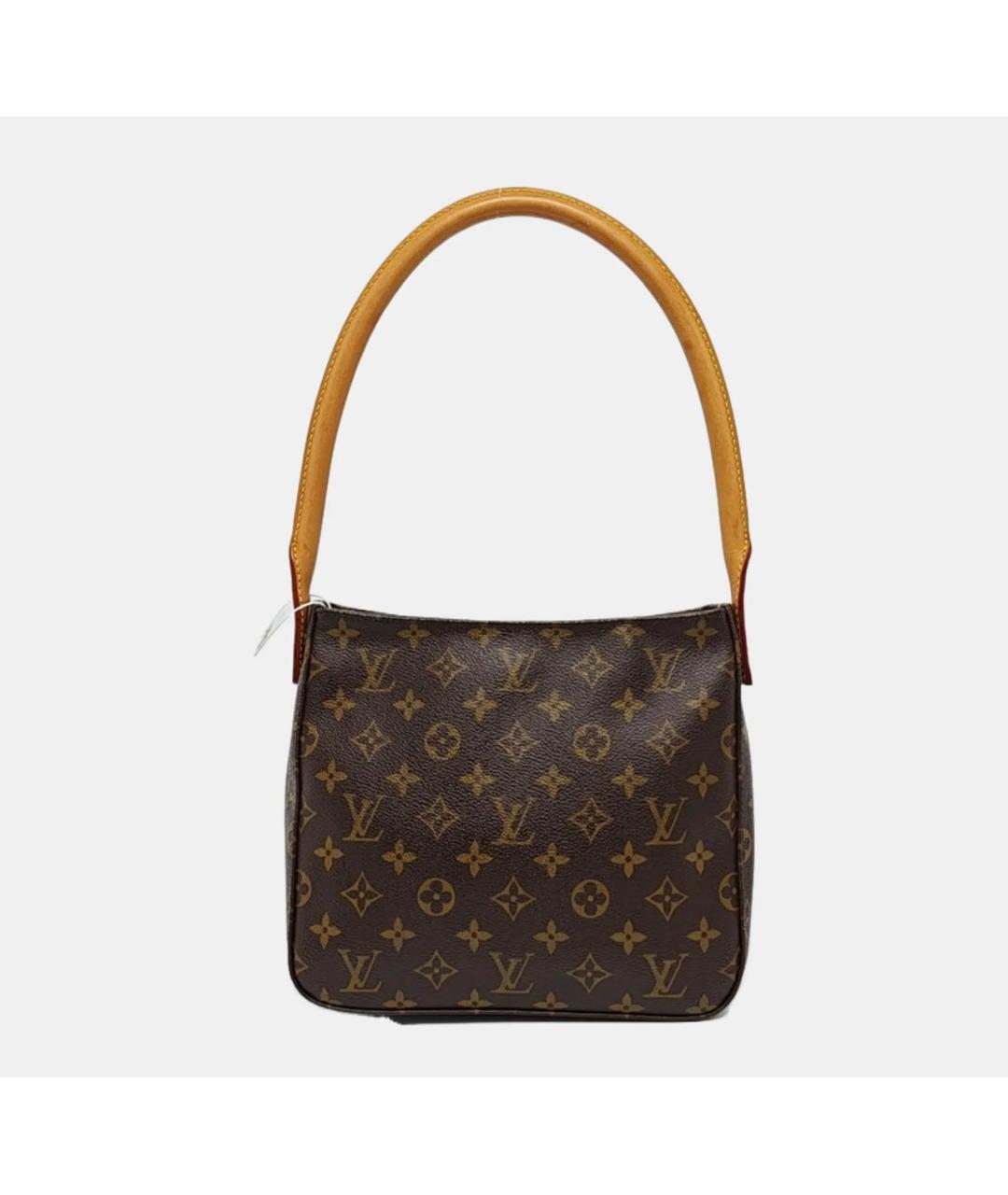 LOUIS VUITTON Коричневая кожаная сумка через плечо, фото 4