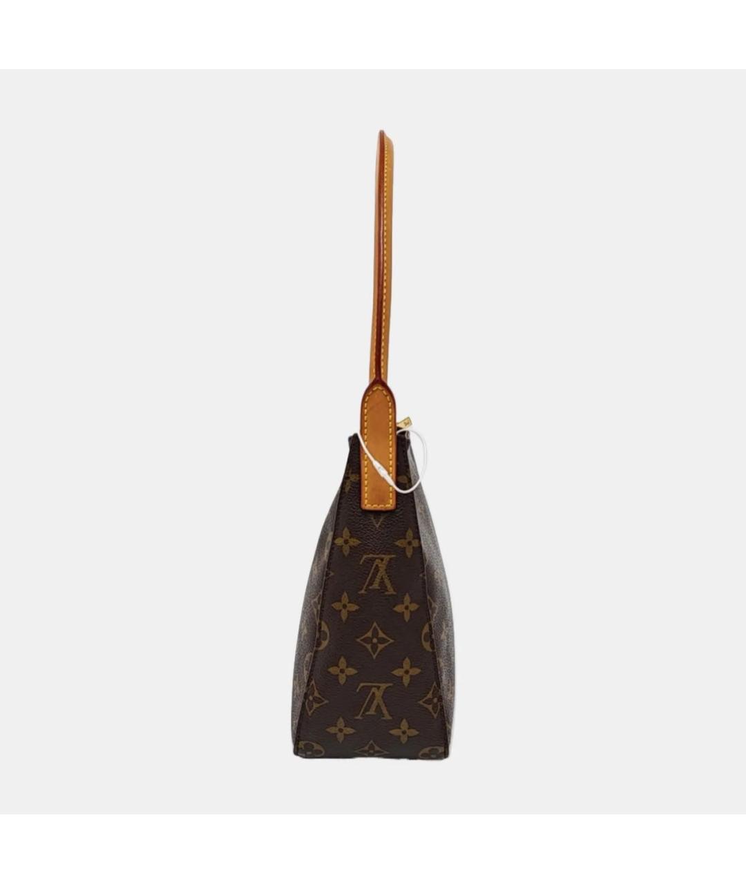 LOUIS VUITTON Коричневая кожаная сумка через плечо, фото 2