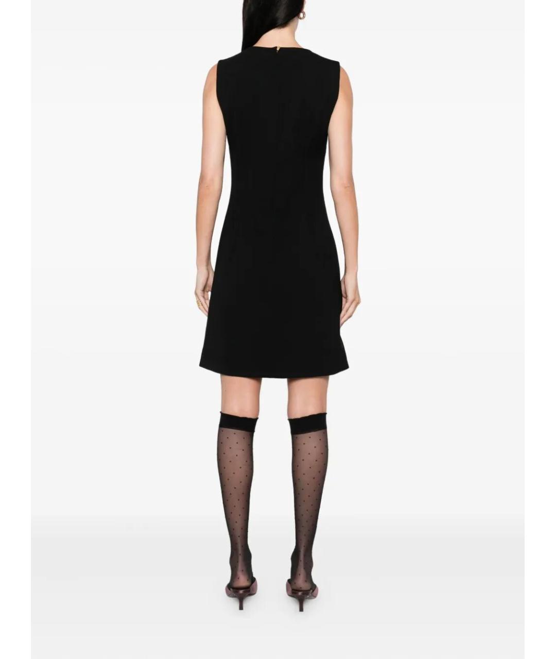 DOLCE&GABBANA Черное шелковое повседневное платье, фото 4