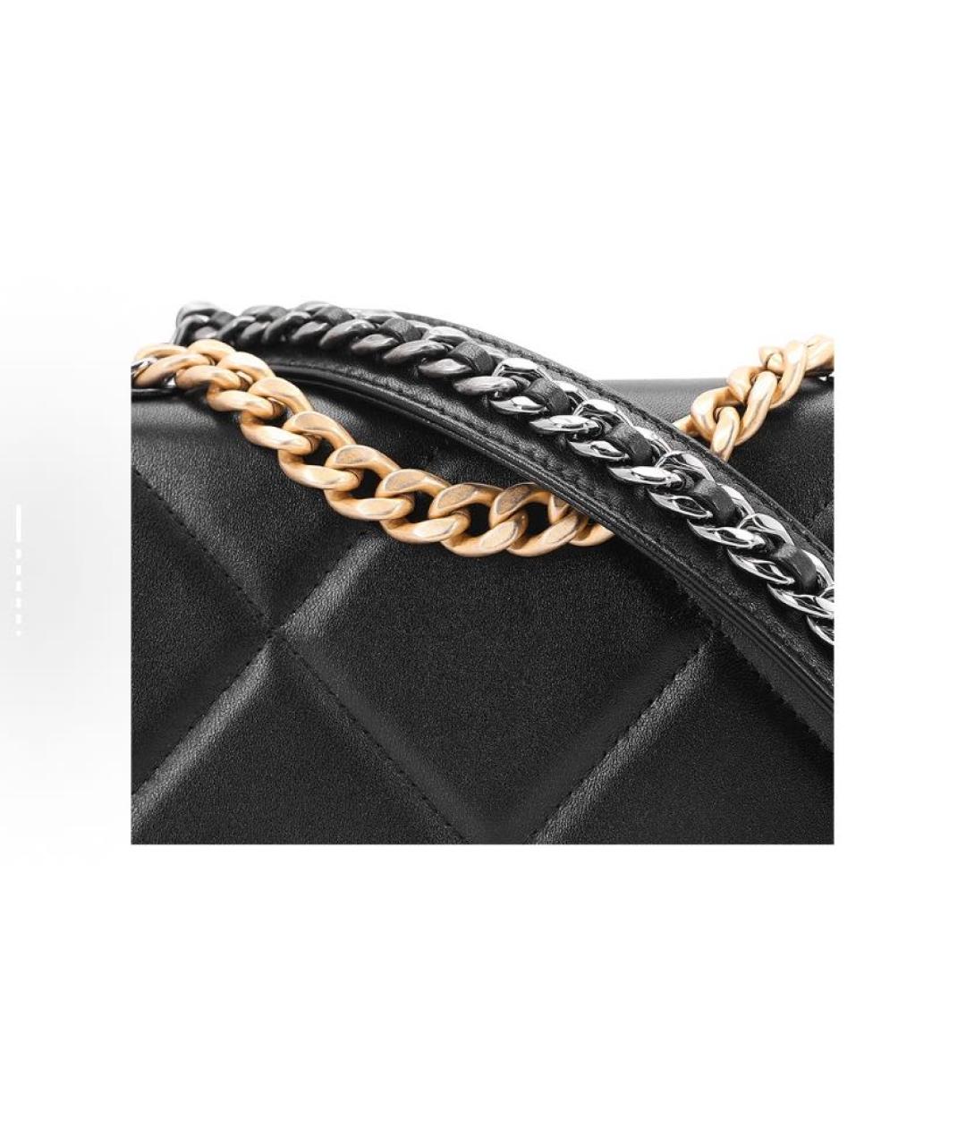 CHANEL Черная кожаная сумка через плечо, фото 4