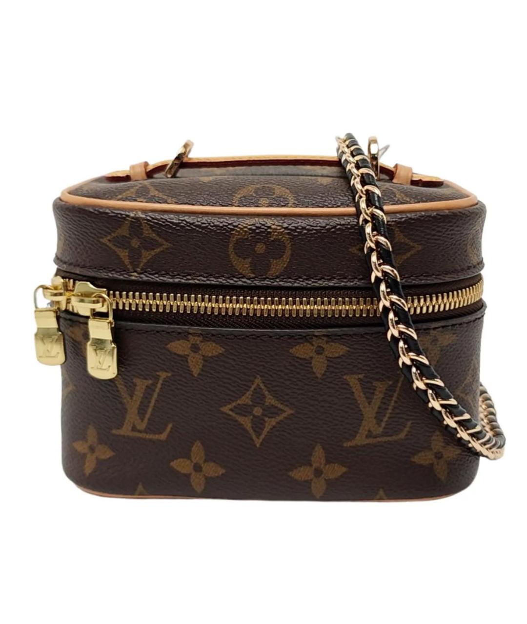 LOUIS VUITTON Коричневая кожаная сумка через плечо, фото 1