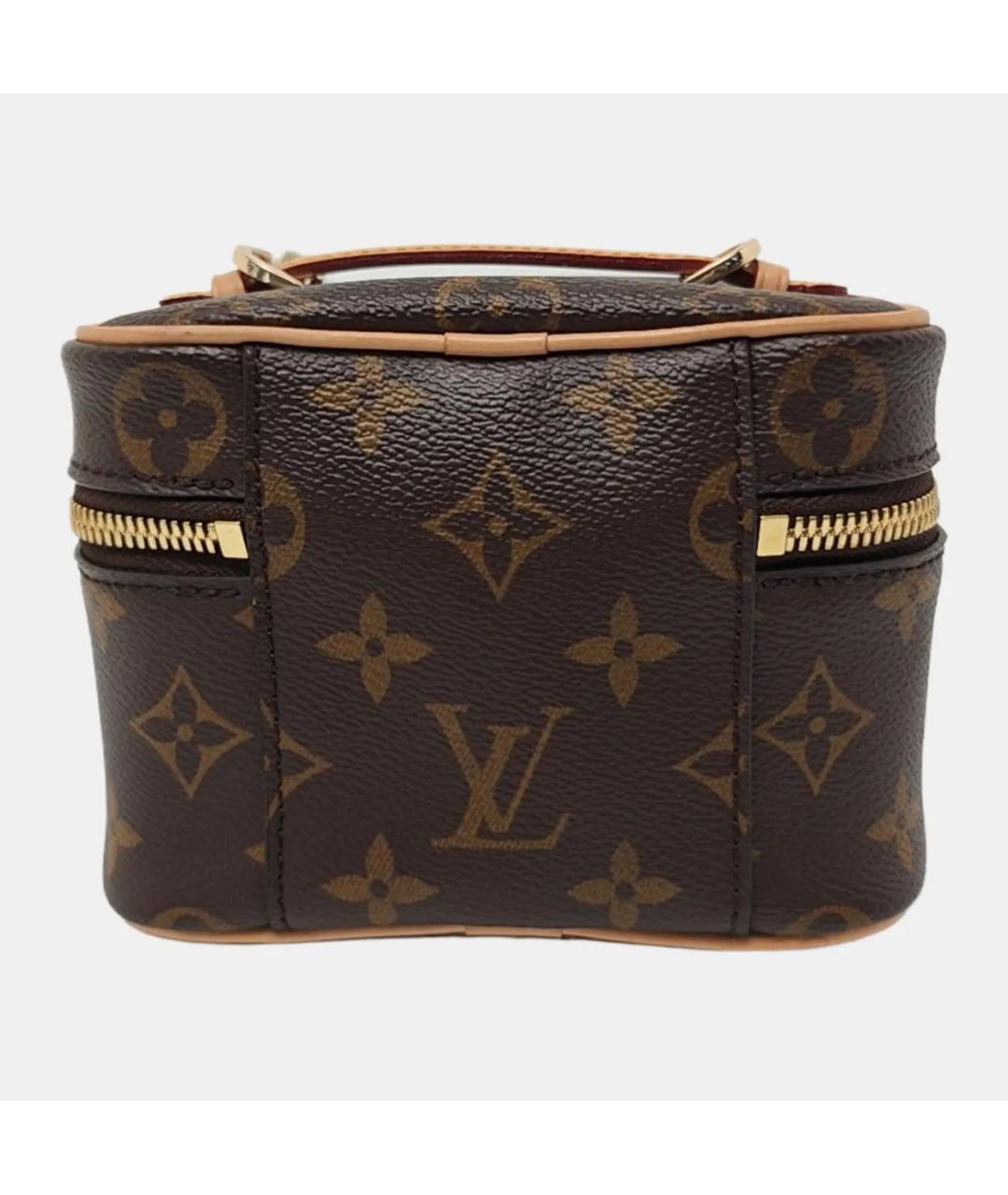 LOUIS VUITTON Коричневая кожаная сумка через плечо, фото 4