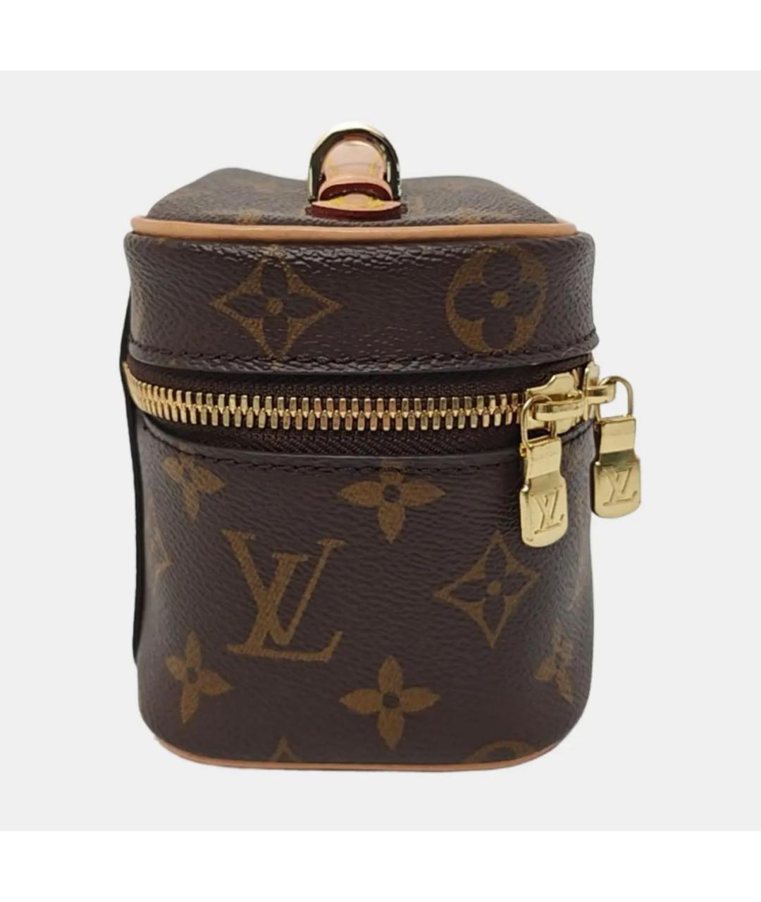 LOUIS VUITTON Коричневая кожаная сумка через плечо, фото 3
