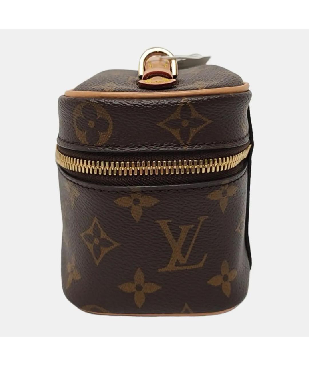 LOUIS VUITTON Коричневая кожаная сумка через плечо, фото 2