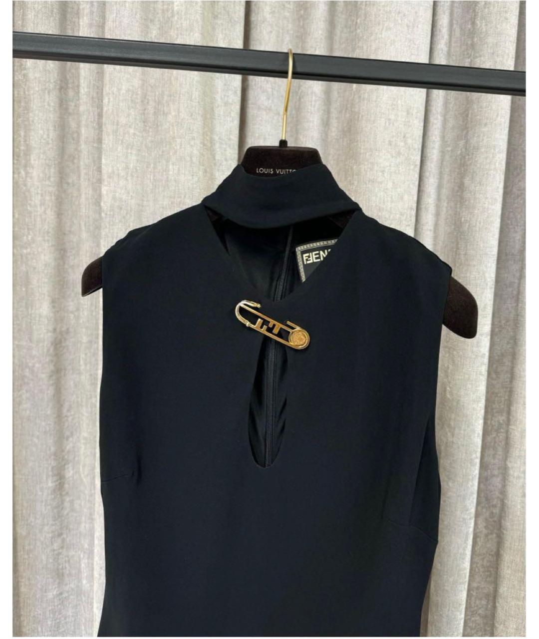 FENDI Черное коктейльное платье, фото 3