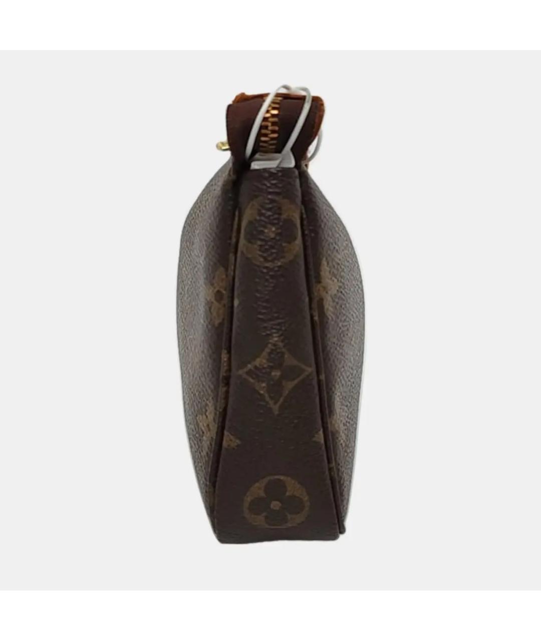 LOUIS VUITTON Коричневая кожаная сумка через плечо, фото 2