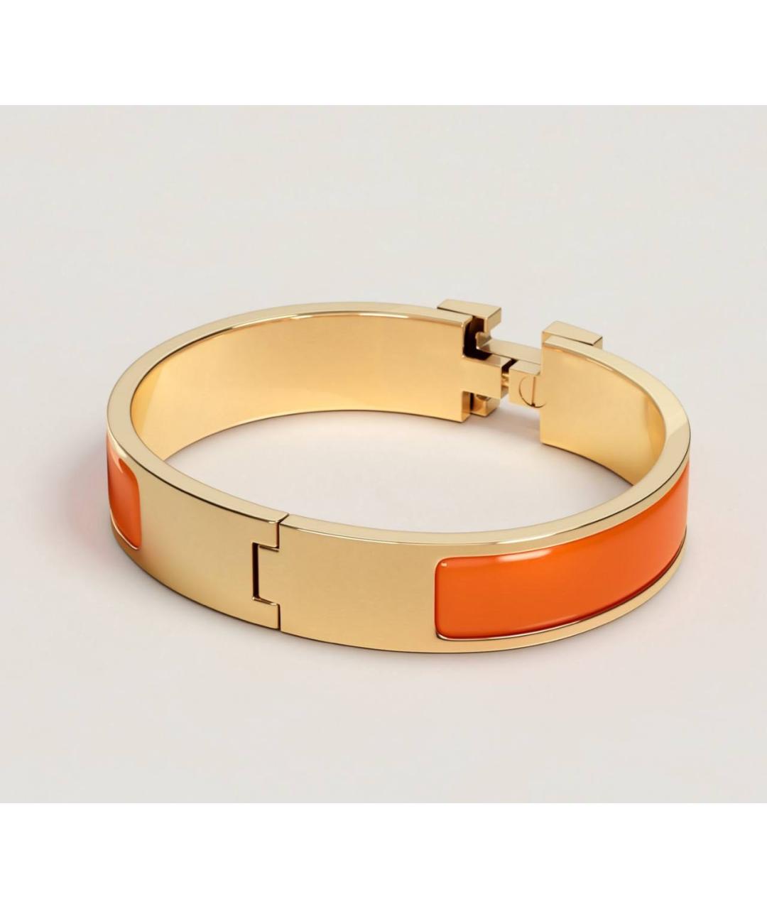 HERMES Оранжевый браслет из желтого золота, фото 2