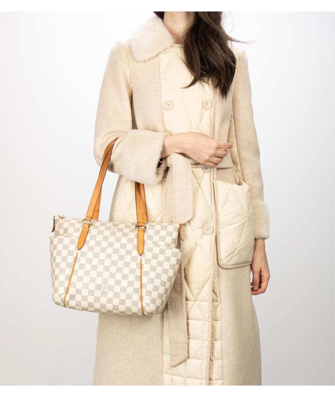 LOUIS VUITTON Белая сумка тоут, фото 2