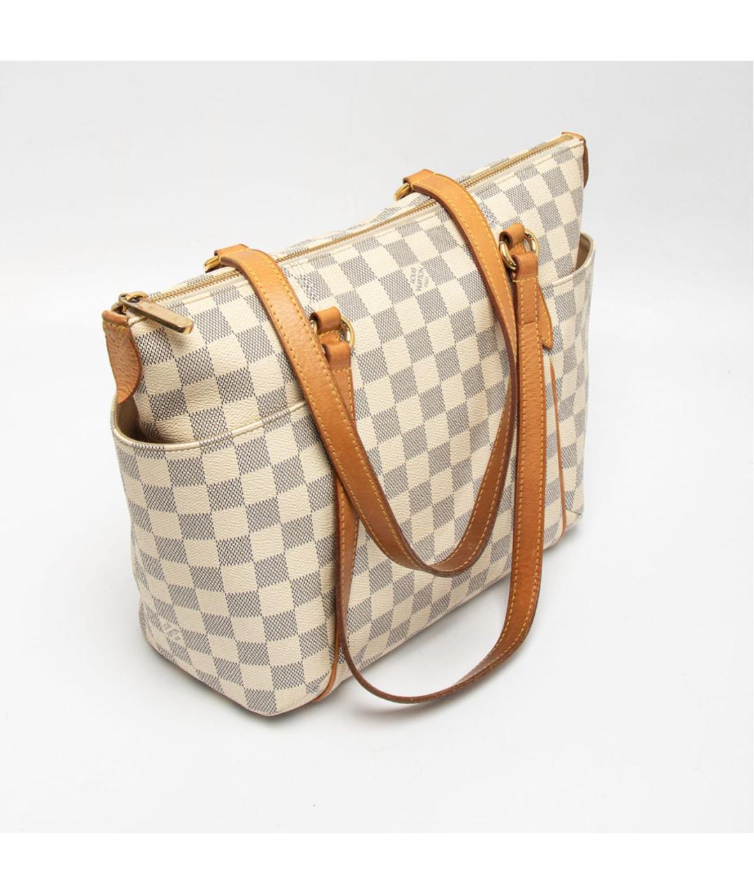 LOUIS VUITTON Белая сумка тоут, фото 3
