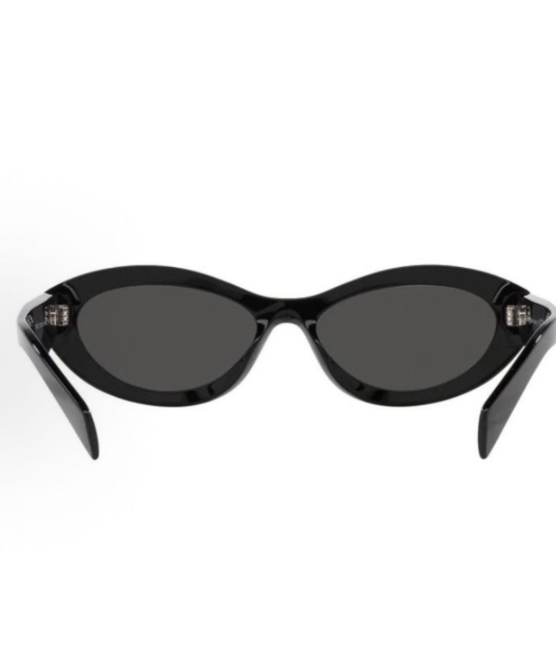 PRADA Черные пластиковые солнцезащитные очки, фото 5