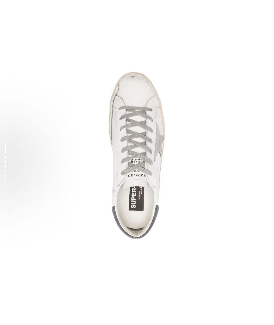 GOLDEN GOOSE DELUXE BRAND Бежевые кожаные низкие кроссовки / кеды, фото 3