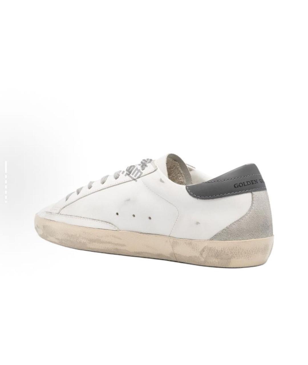 GOLDEN GOOSE DELUXE BRAND Бежевые кожаные низкие кроссовки / кеды, фото 4