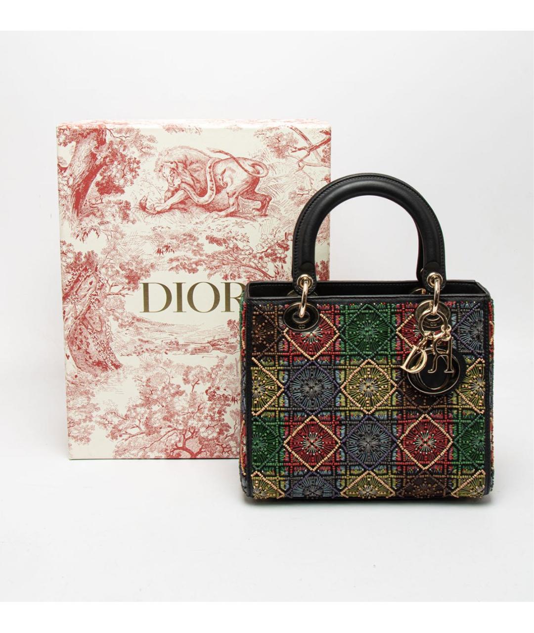 CHRISTIAN DIOR Черная кожаная сумка через плечо, фото 5