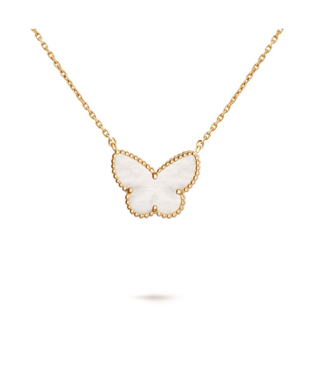 VAN CLEEF & ARPELS Белая подвеска из желтого золота, фото 1