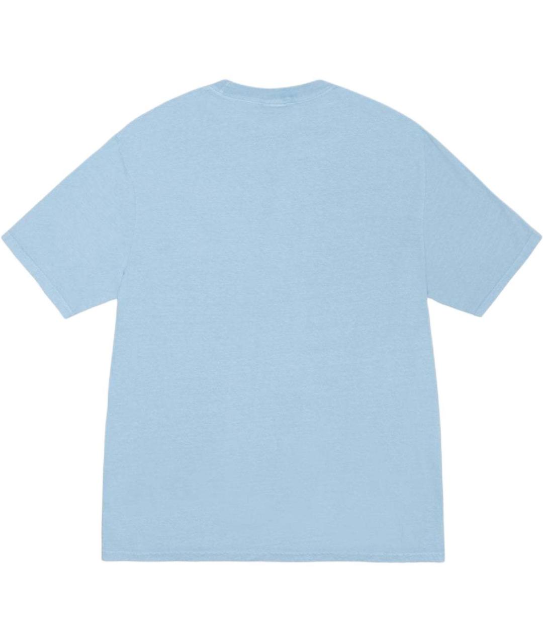 STUSSY Голубая хлопковая футболка, фото 2