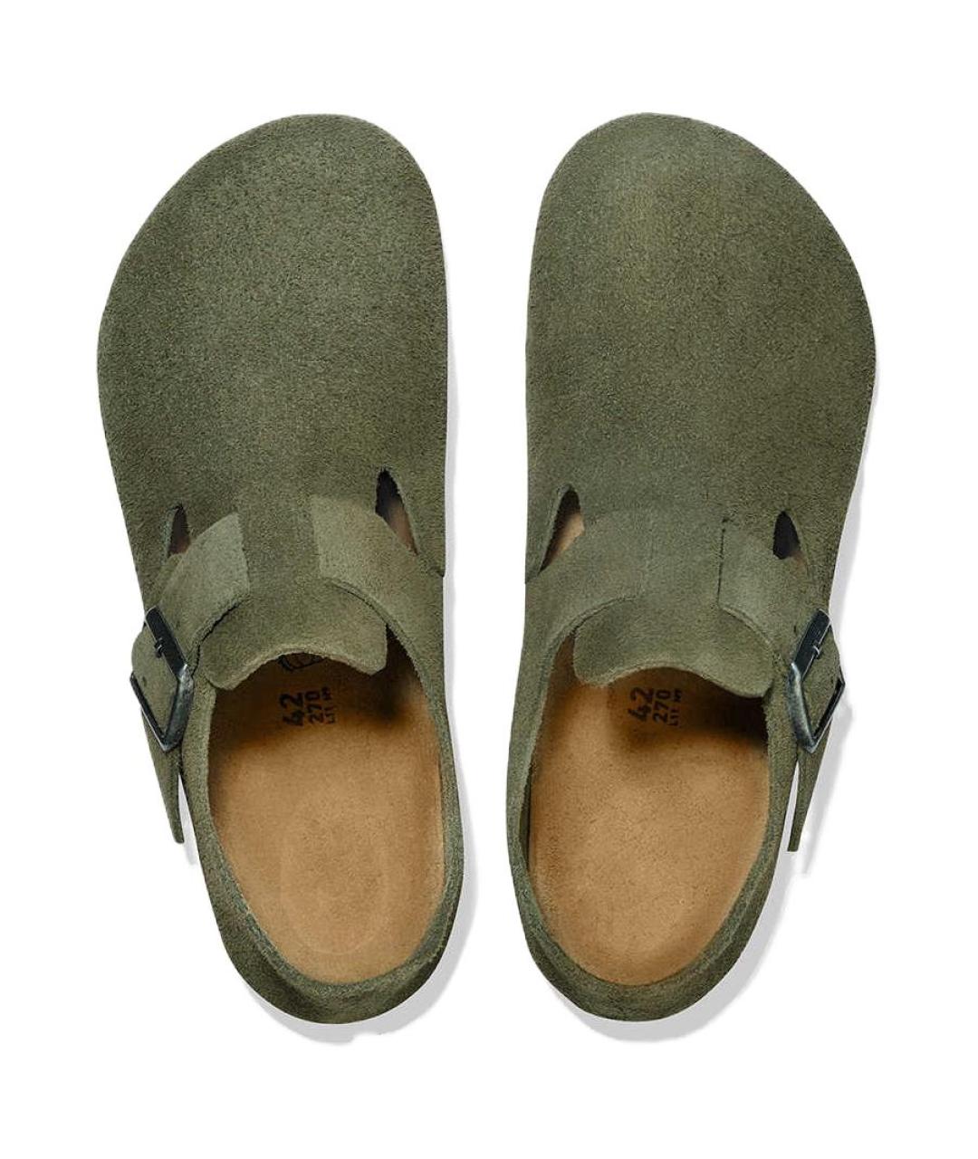 BIRKENSTOCK Зеленые сабо, фото 4