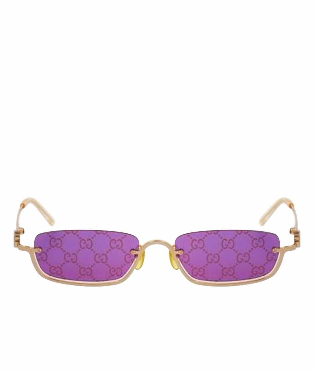 GUCCI Фуксия металлические солнцезащитные очки, фото 1