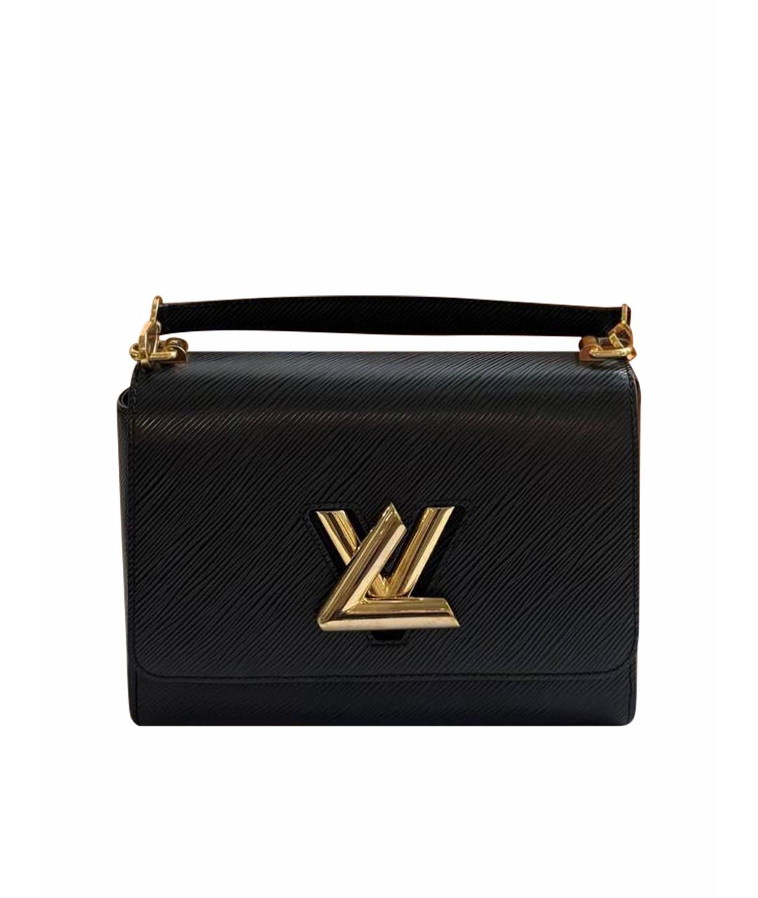 LOUIS VUITTON Черная кожаная сумка через плечо, фото 1