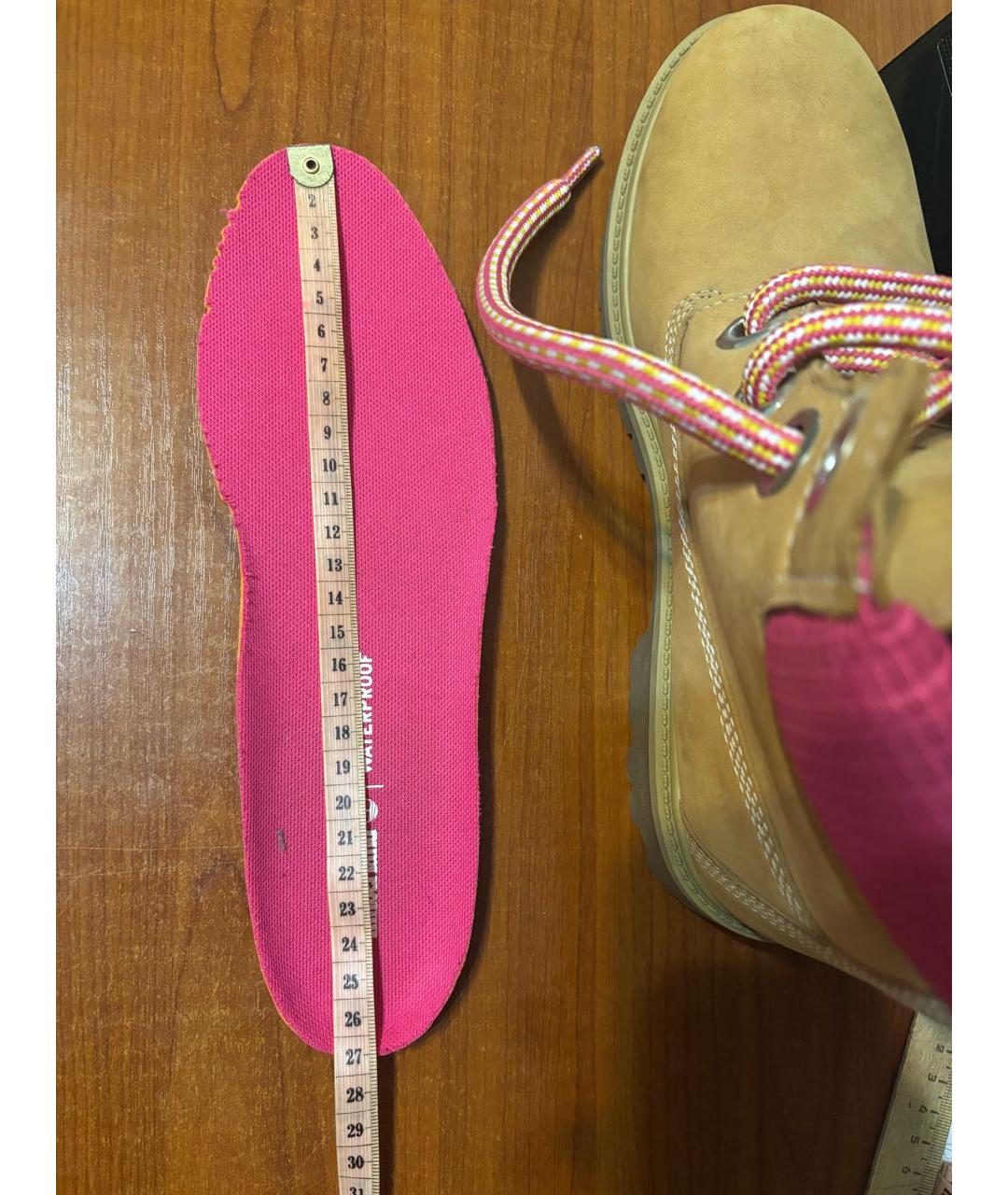 TIMBERLAND Горчичные замшевые высокие ботинки, фото 3