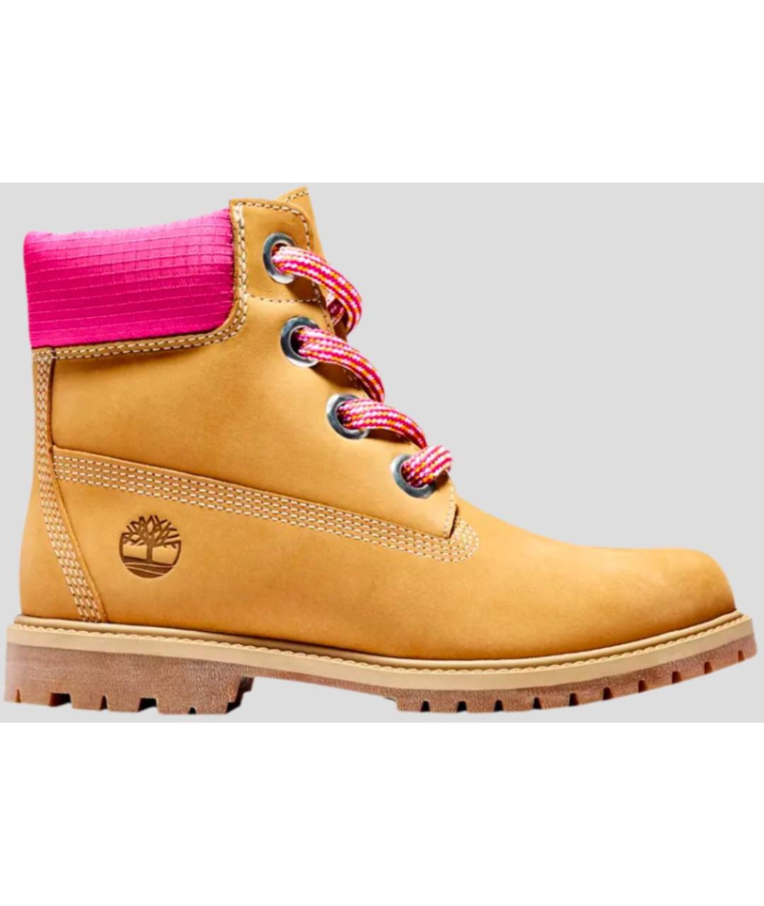 TIMBERLAND Горчичные замшевые высокие ботинки, фото 2