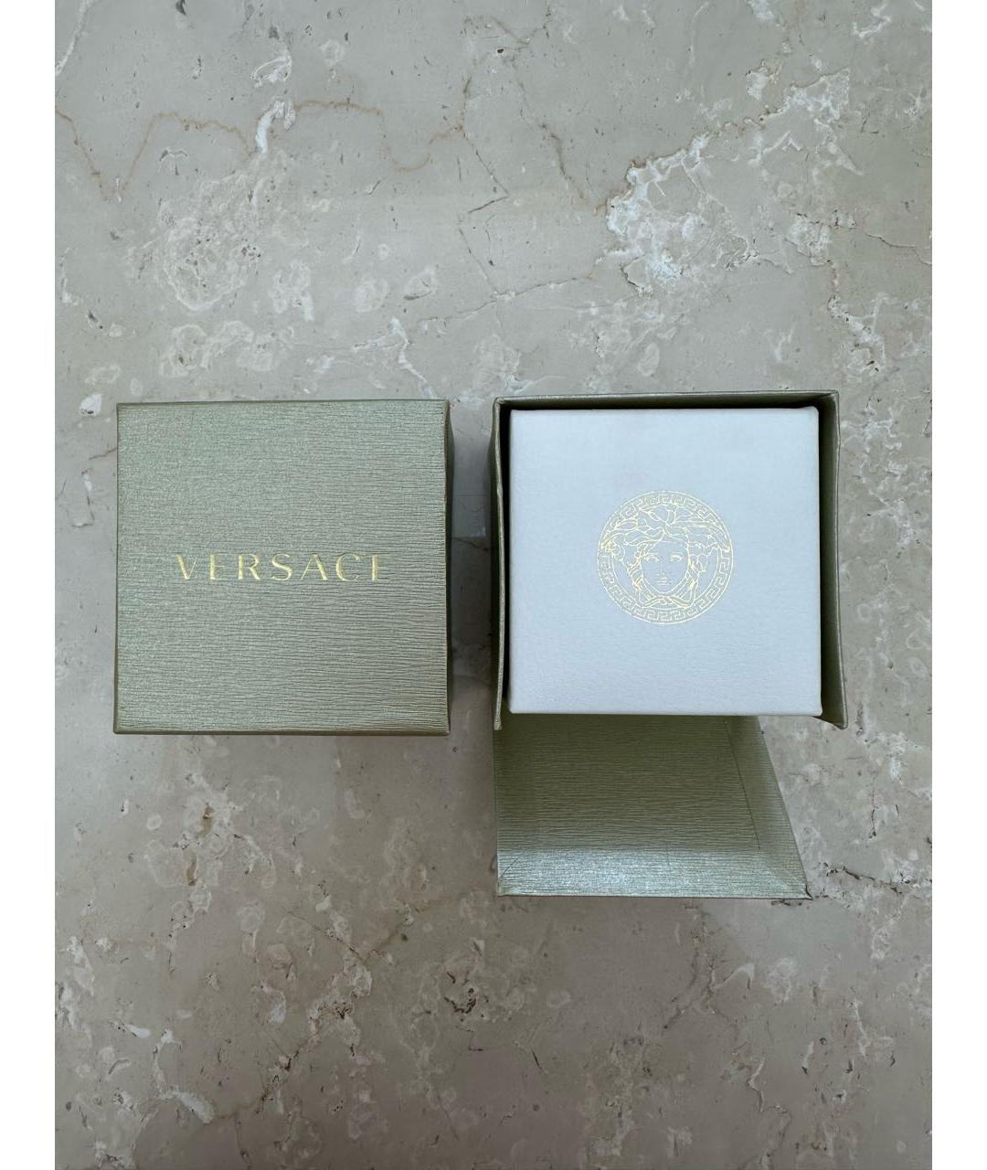 VERSACE Оранжевое латунные серьги, фото 5