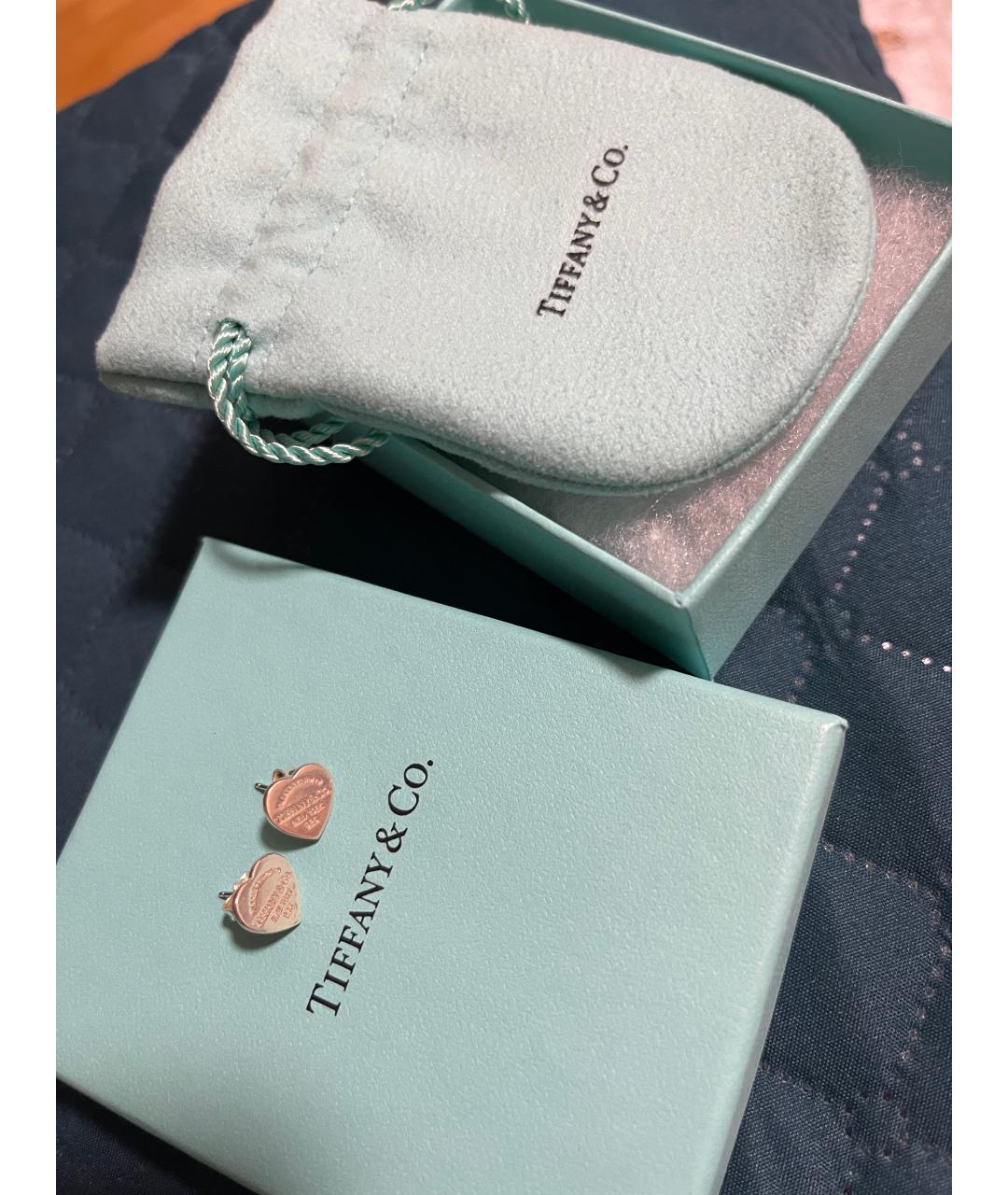 TIFFANY&CO Серебряные серебряные серьги, фото 2