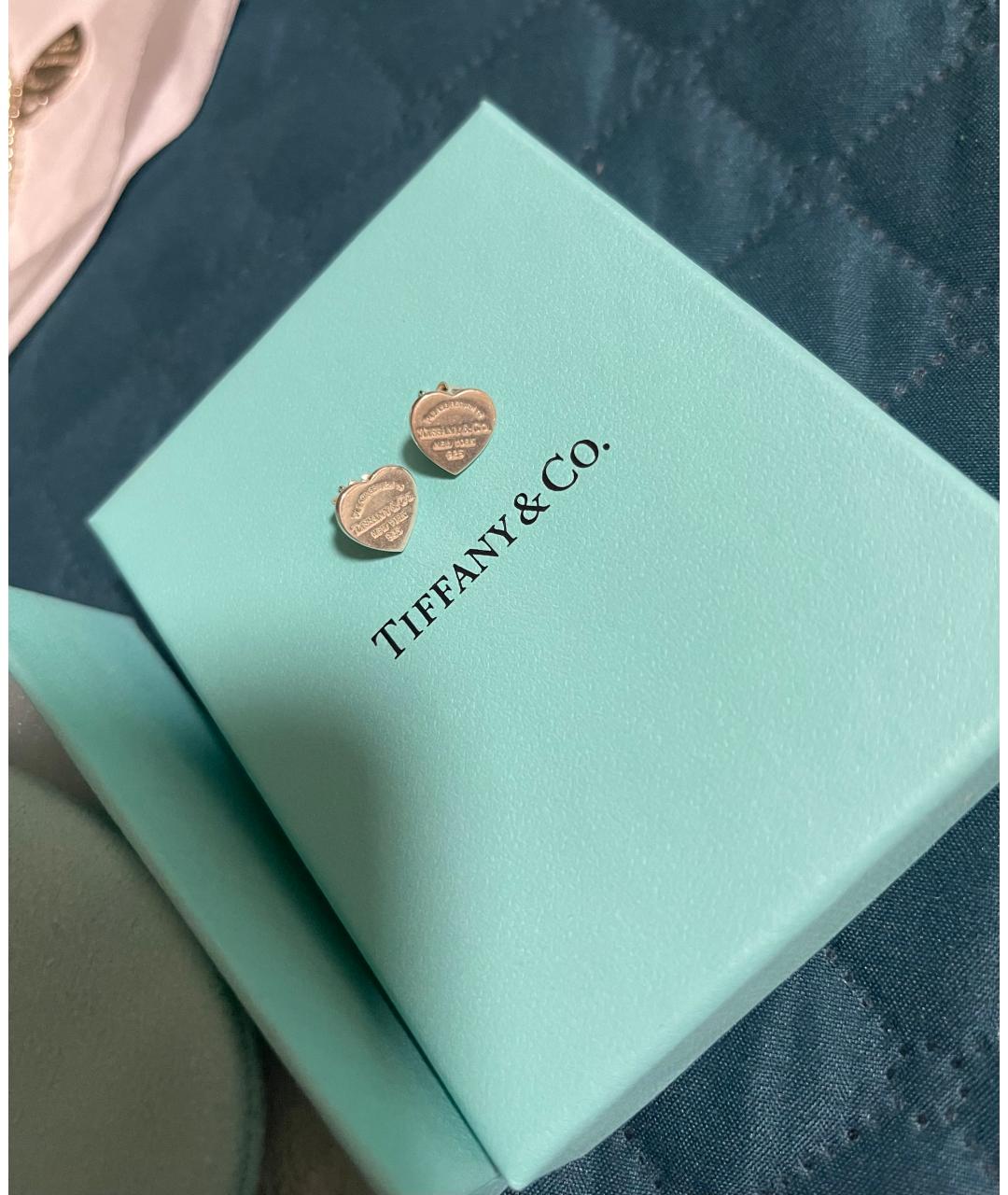TIFFANY&CO Серебряные серебряные серьги, фото 4