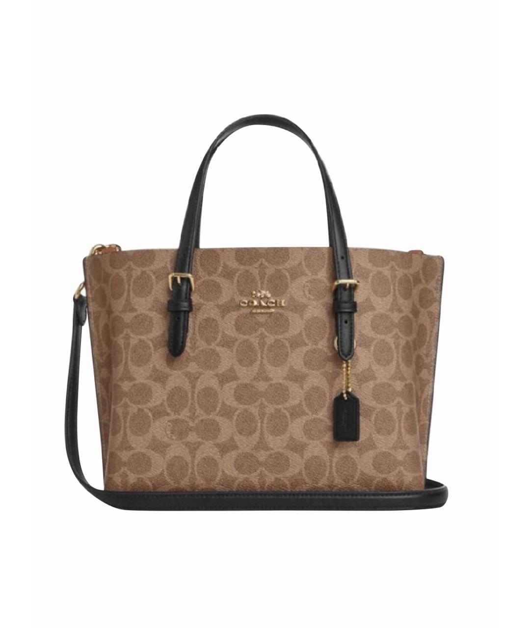COACH Коричневая кожаная сумка тоут, фото 1