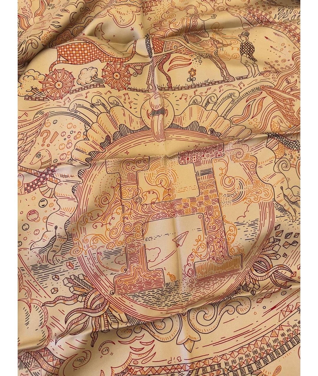 HERMES Золотая повязка на голову, фото 4