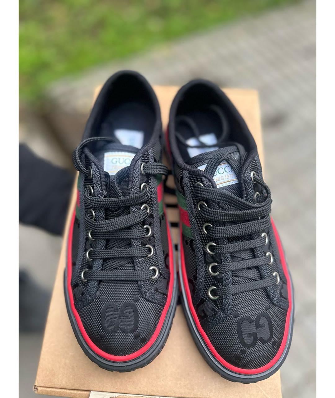 GUCCI Черные кеды, фото 2