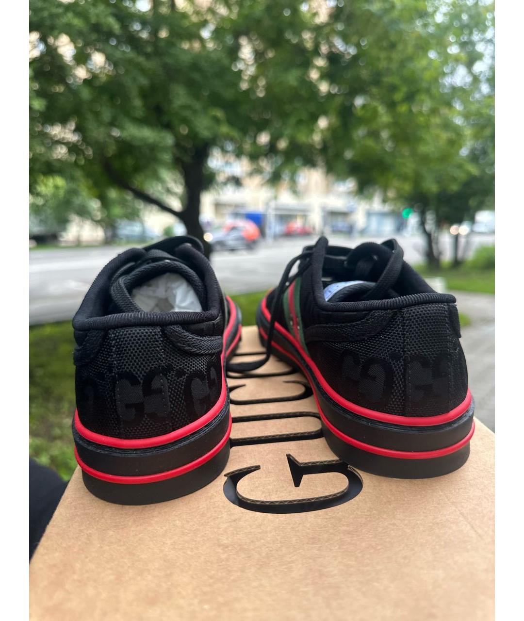 GUCCI Черные кеды, фото 3