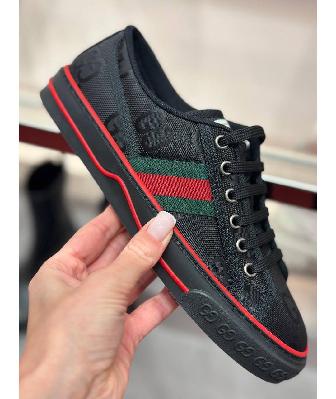 GUCCI Черные кеды, фото 4